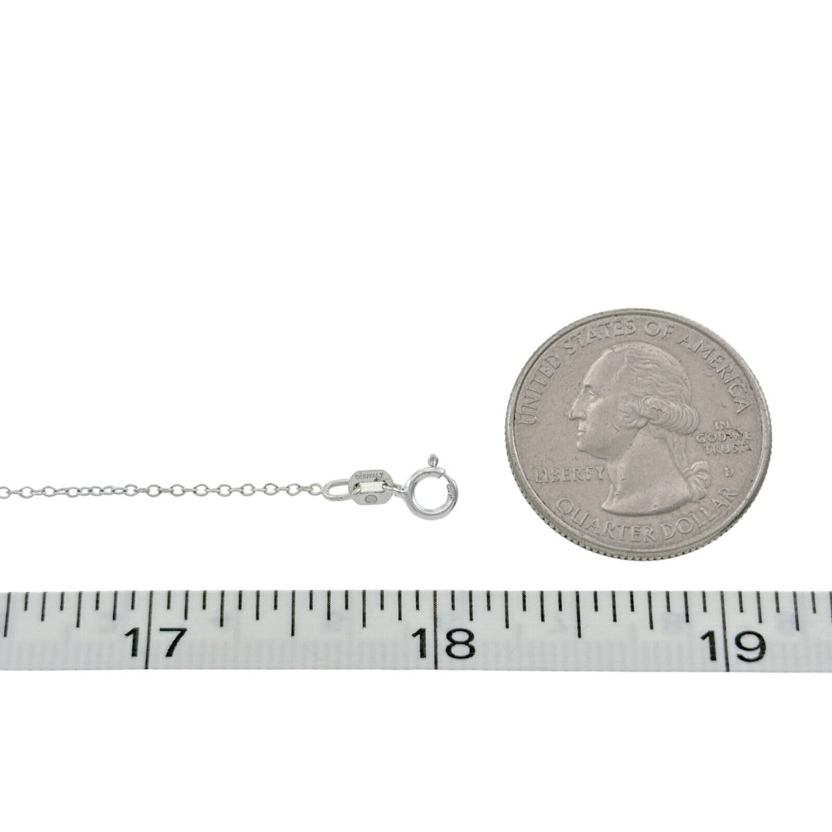 Vintage Italy Sterling Silver 925 Chain Link Necklace 18"