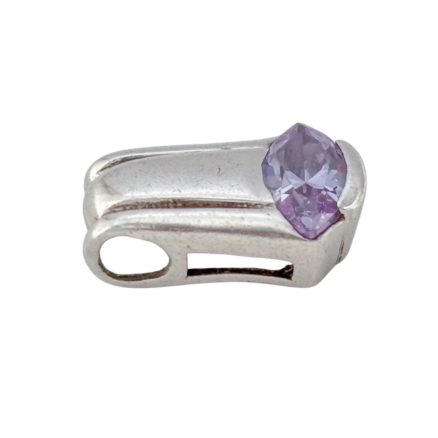 Vintage Sterling Silver 925 Amethyst Pendant