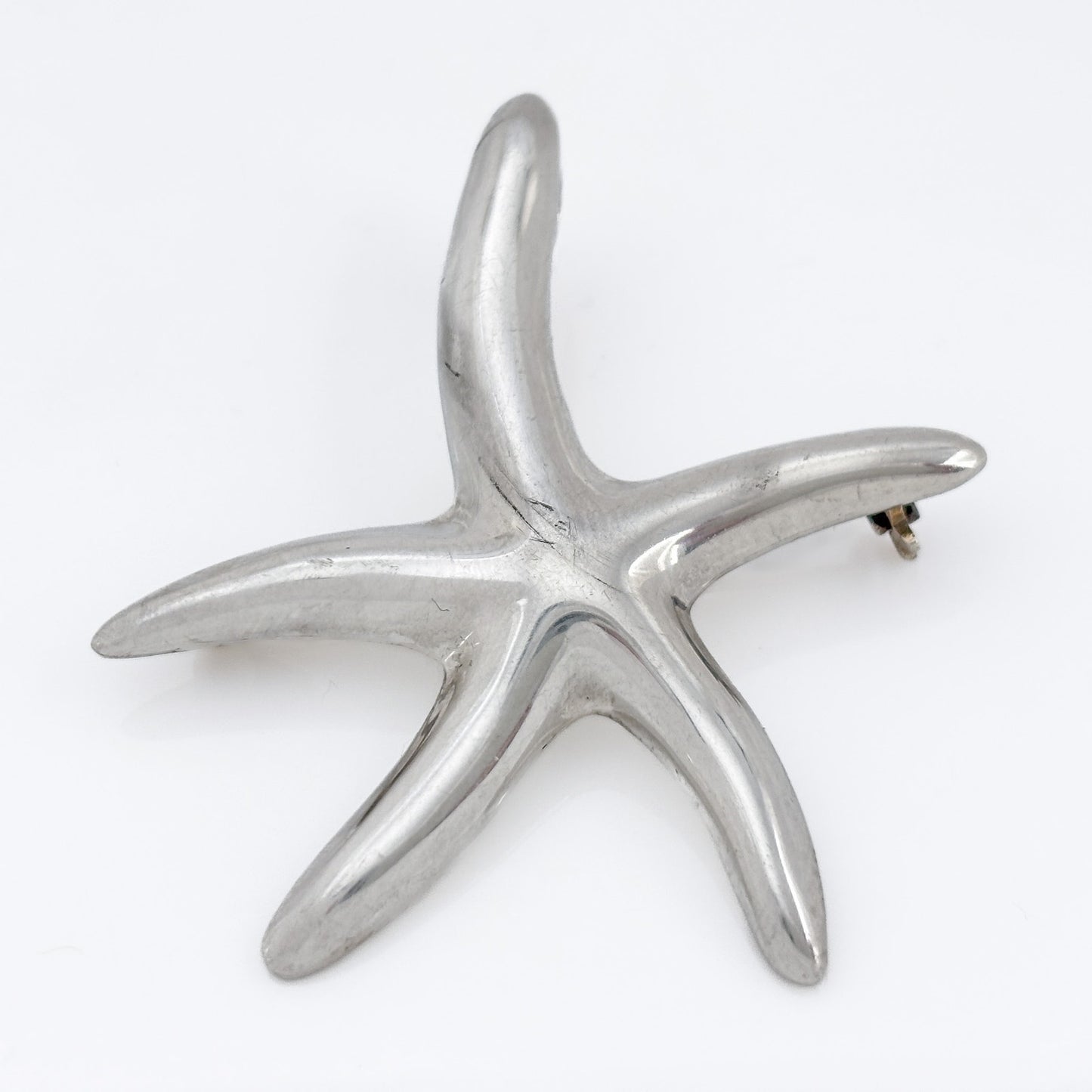 Vintage Sterling Silver 925 Starfish Brooch