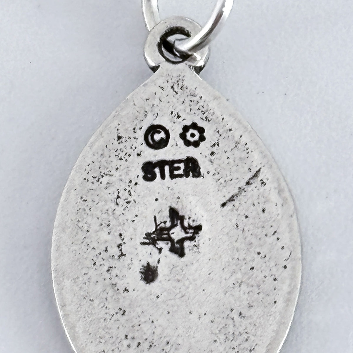 Vintage Sterling Silver 925 Religious Ichthys Fish Charm Pendant