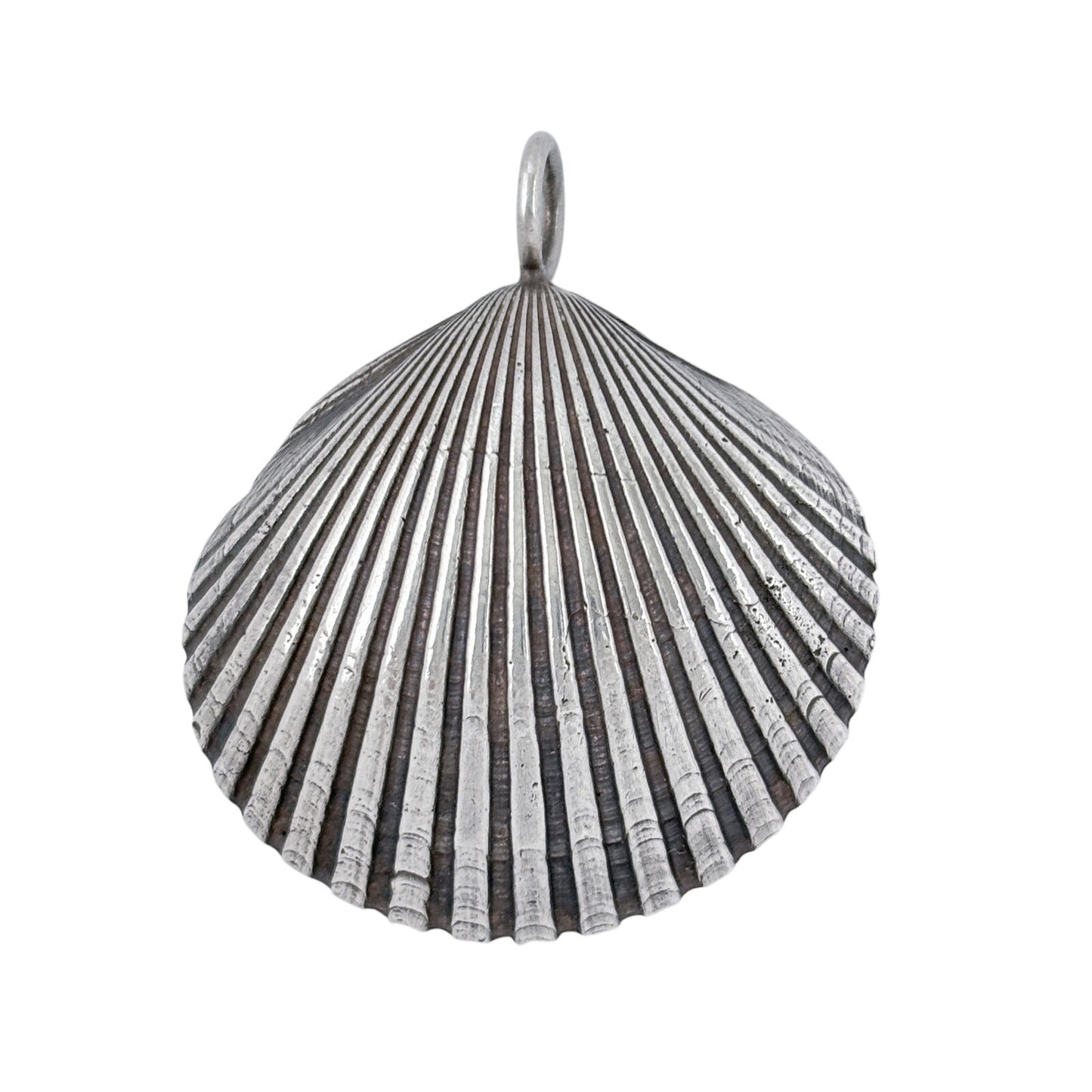 Vintage Leonore Doskow Sterling Silver 925 Scallop Shell Pendant