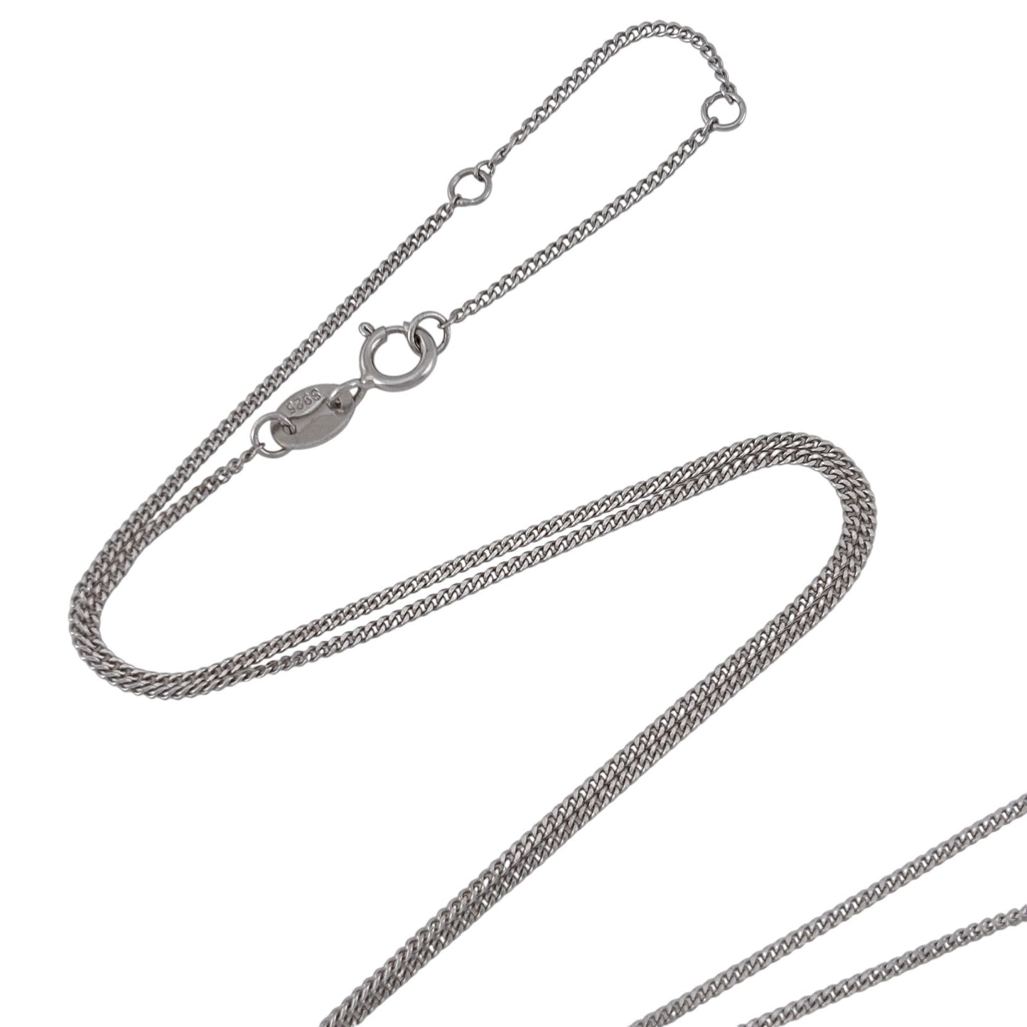 Vintage Sterling Silver 925 Curb Link Chain Necklace 15.5", 16.5", 17.5"