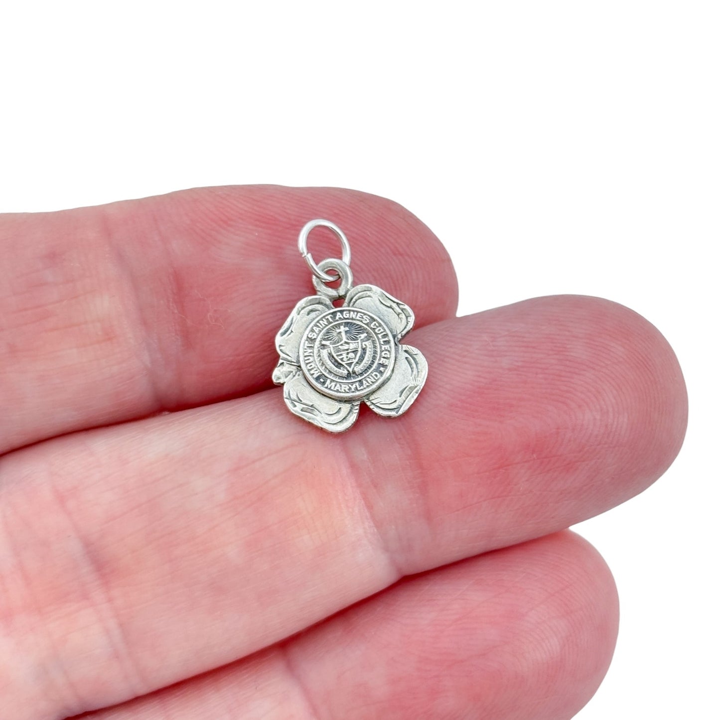 Vintage Sterling Silver 925 Mount Saint Agnes College Charm