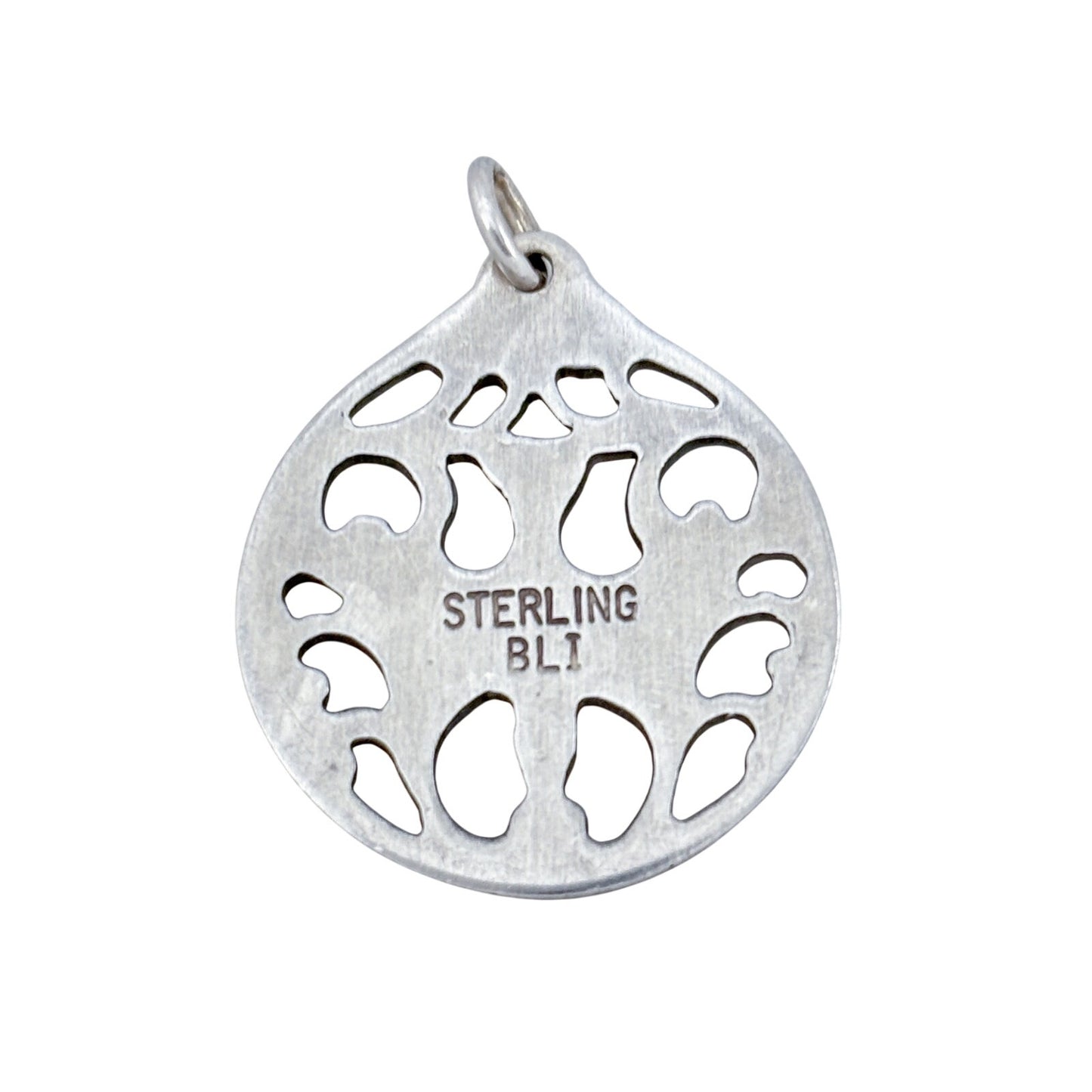 Vintage Sterling Silver 925 Dove Openwork Pendant
