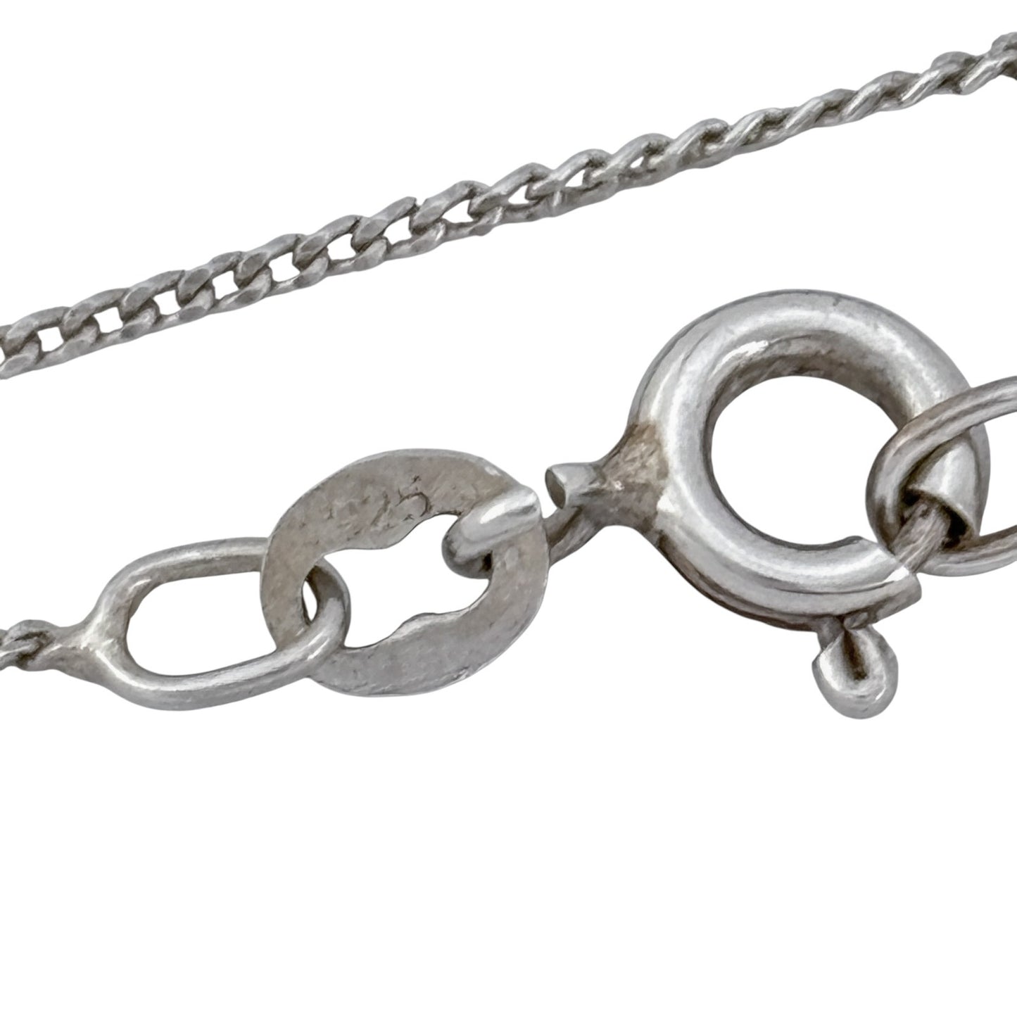 Vintage Sterling Silver 925 Celtic Knot Pendant Necklace 19"