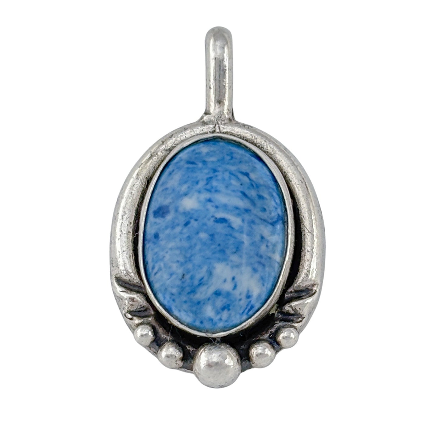 Vintage Sterling Silver 925 Sodalite Pendant