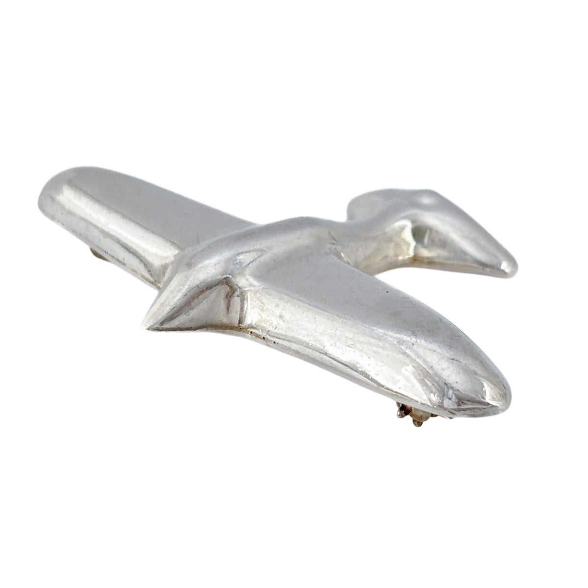 Vintage Mexican Taxco Sterling Silver 925 Airplane Brooch