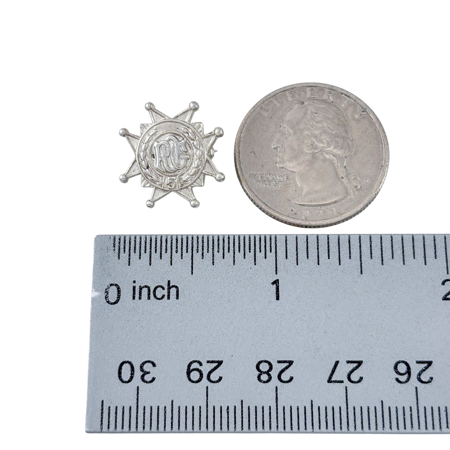Vintage Sterling Silver 925 Prudential Old Guard POG Star Pin