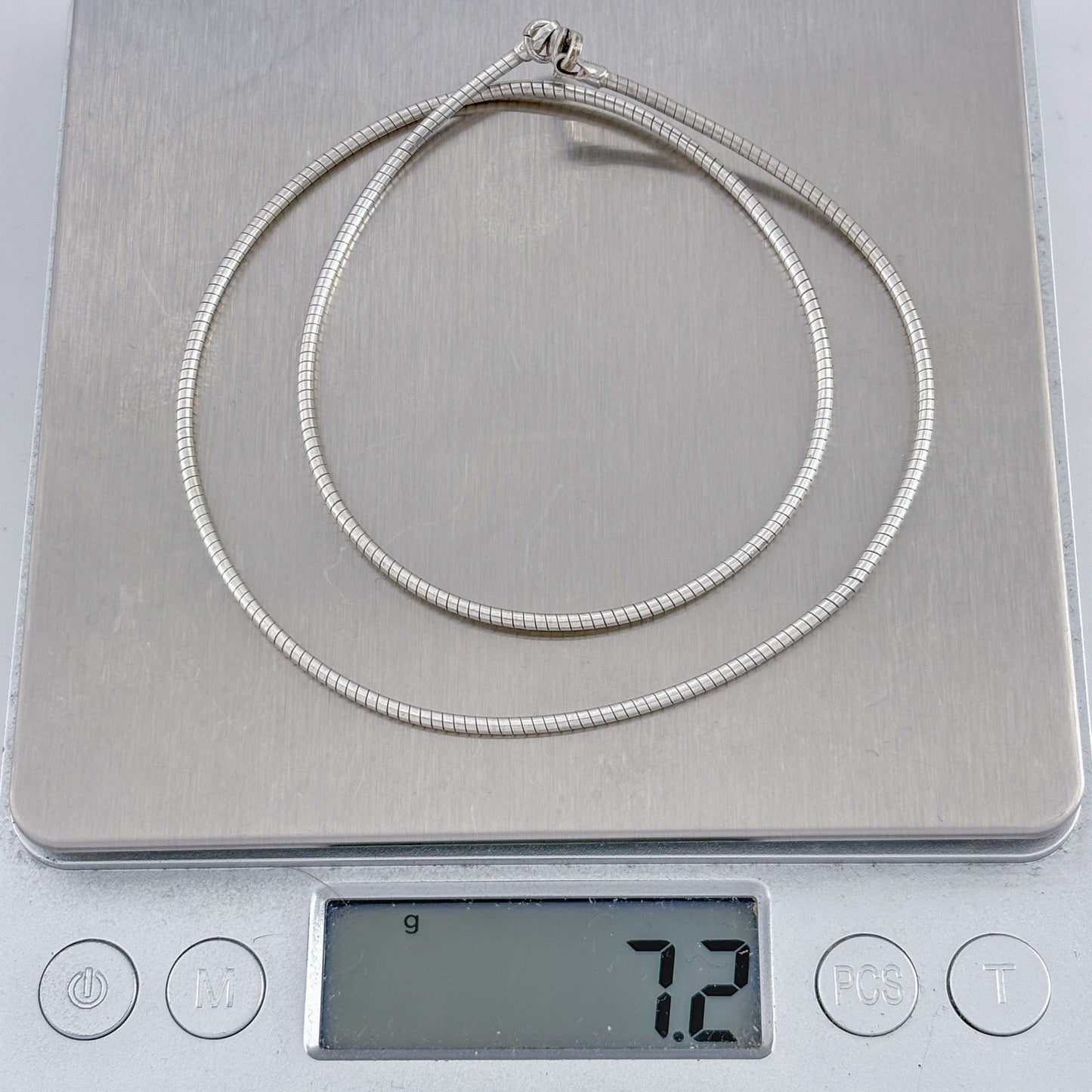 Vintage Italy Sterling Silver 925 Snake Chain Necklace 16"
