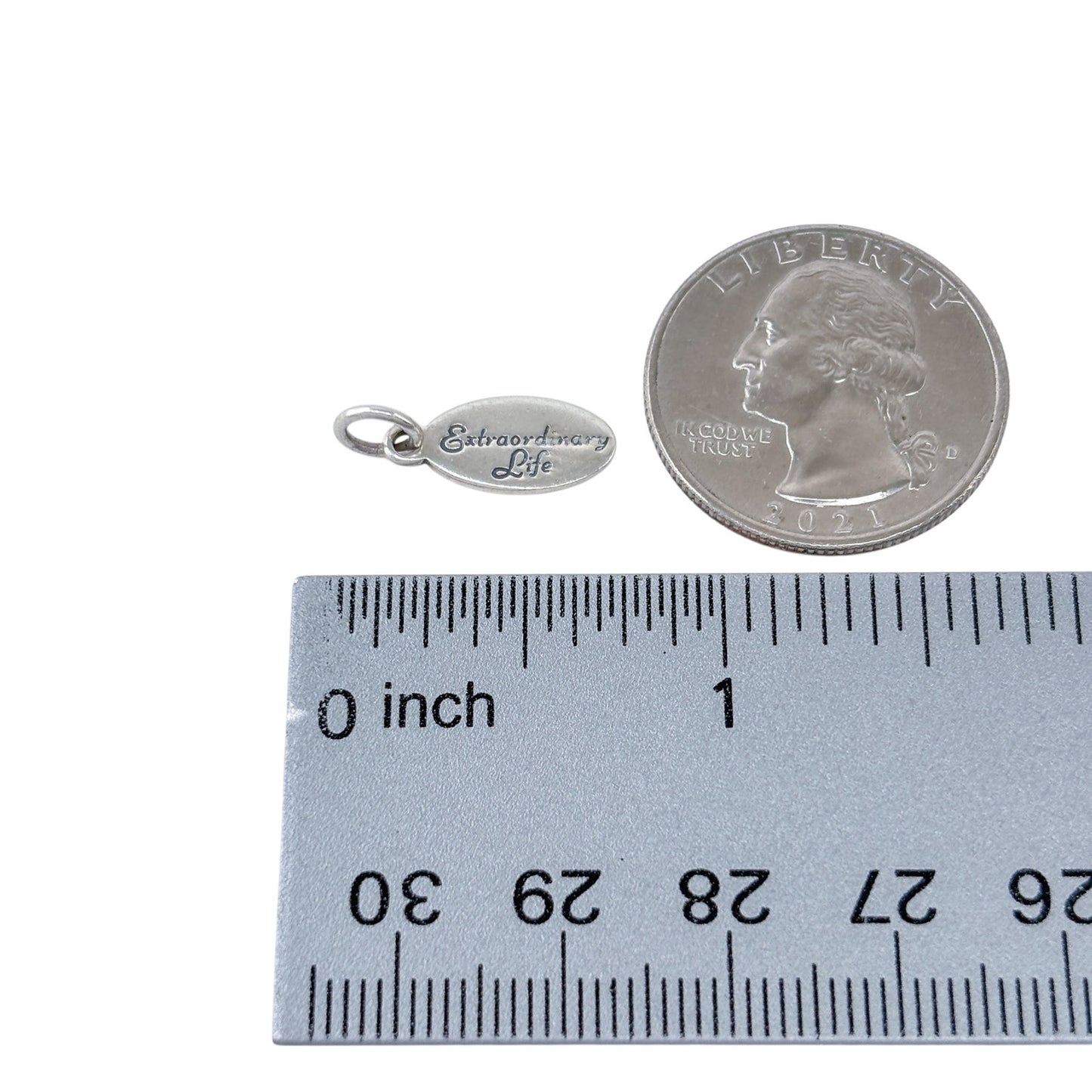 Estate Sterling Silver 925 Extraordinary Life Charm