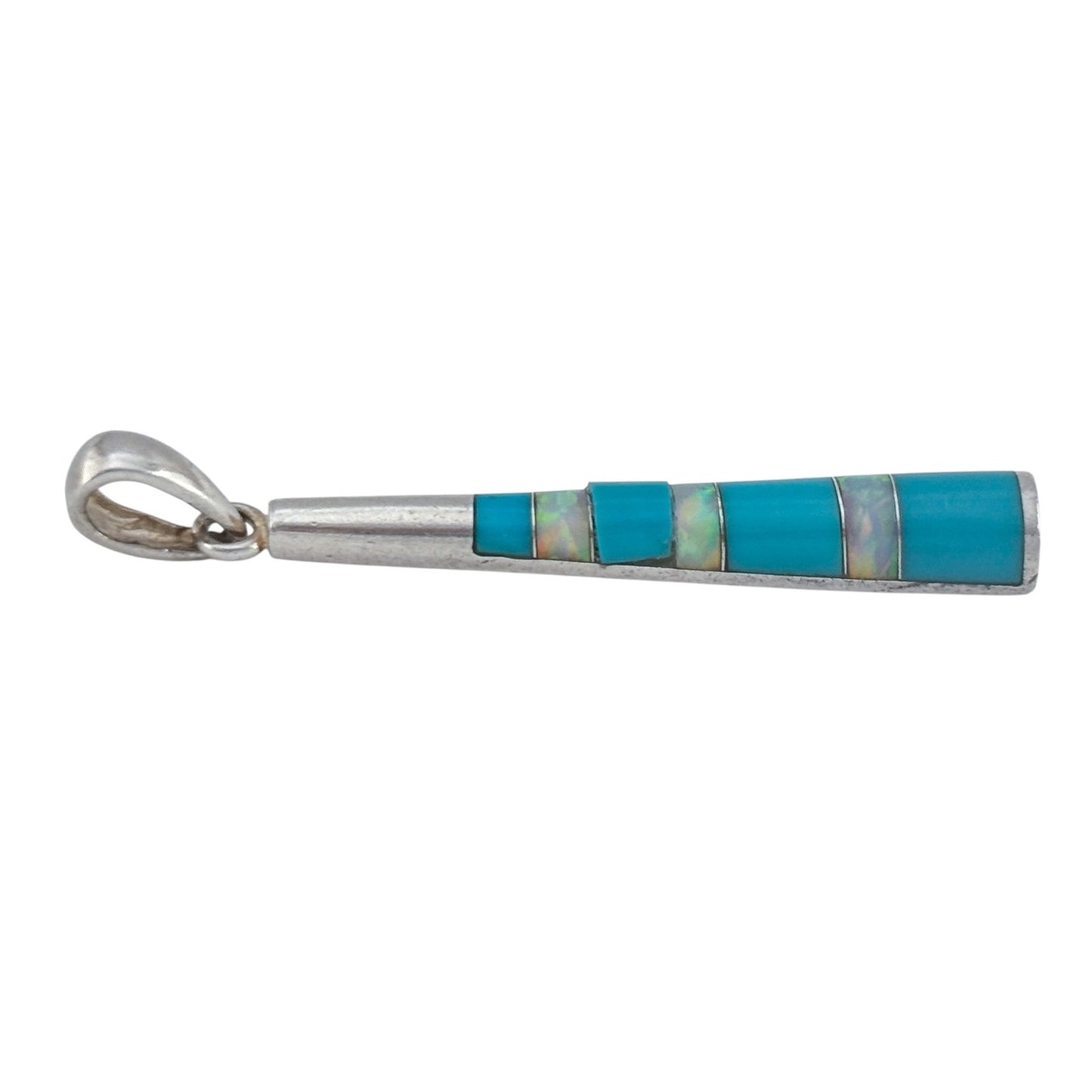 Vintage Sterling Silver 925 Turquoise Opal Pendant