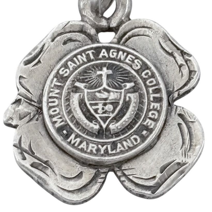 Vintage Sterling Silver 925 Mount Saint Agnes College Charm