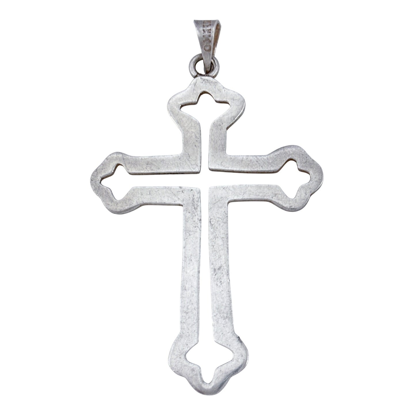 Vintage Sterling Silver 925 Openwork Cross Pendant
