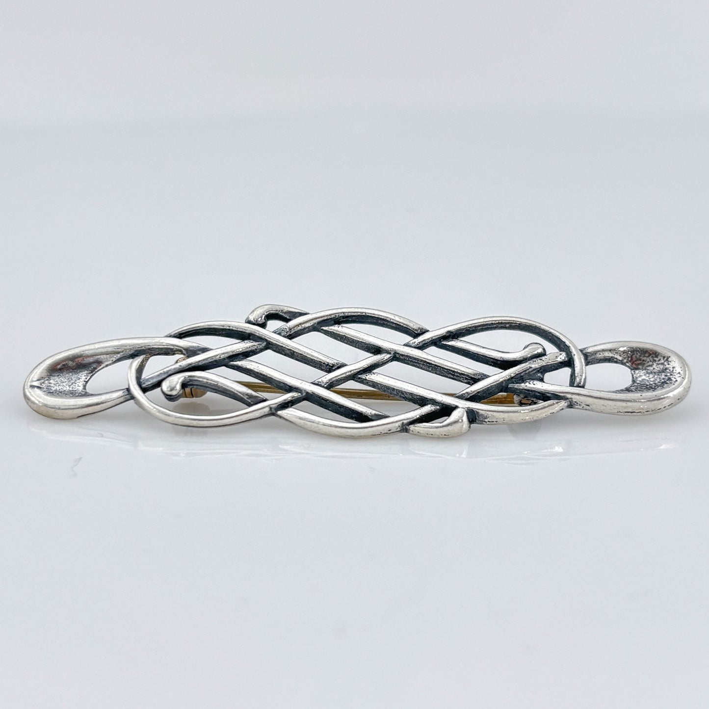 Vintage Sterling Silver 925 Celtic Knot Brooch