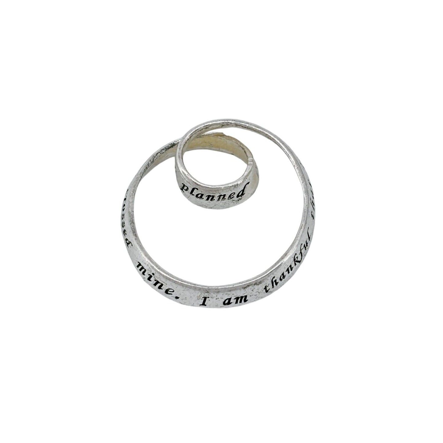 Sterling Silver 925 Faith Message Pendant Christian Inspirational Charm