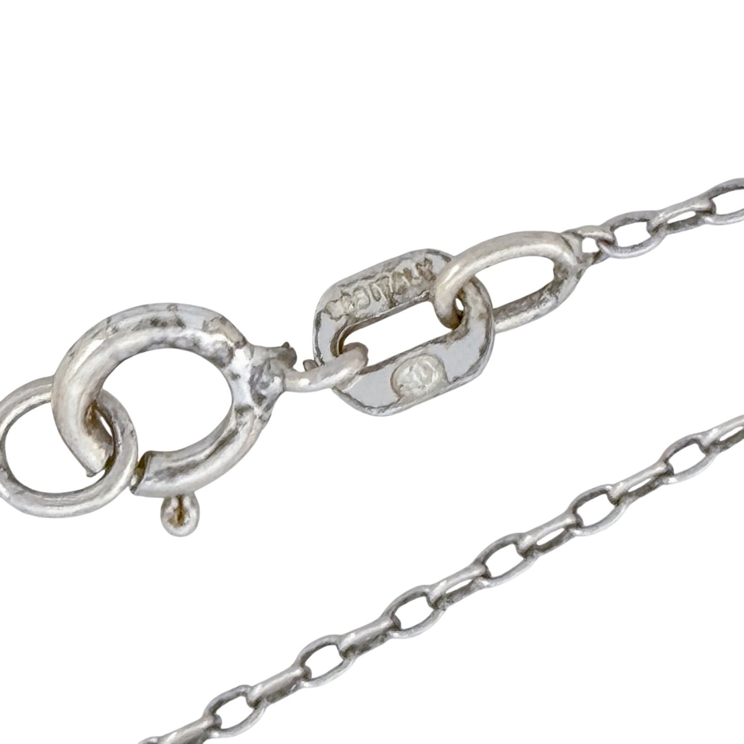 Vintage Italian Sterling Silver 925 Cable Link Chain Necklace 19.5"
