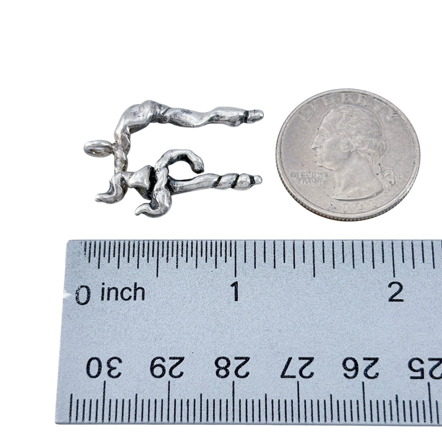 Vintage Sterling Silver 925 Judaica Heth Pendant