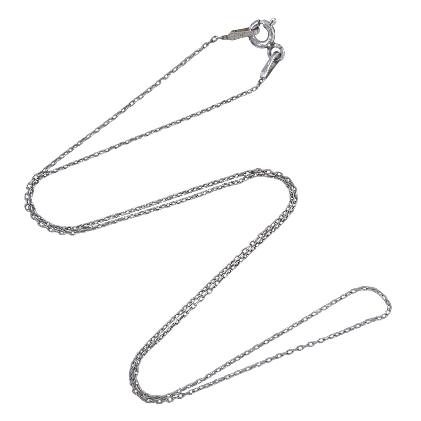 Vintage Sterling Silver 925 Cable Link Chain Necklace 16"