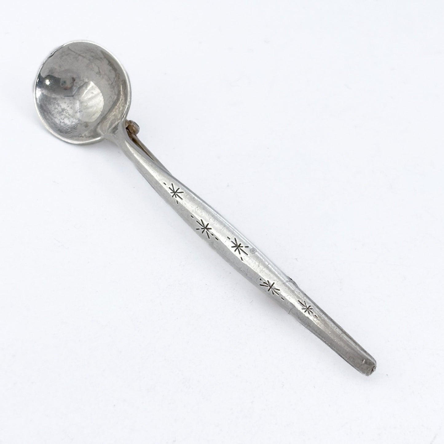 Vintage Sterling Silver 925 Spoon Star Brooch