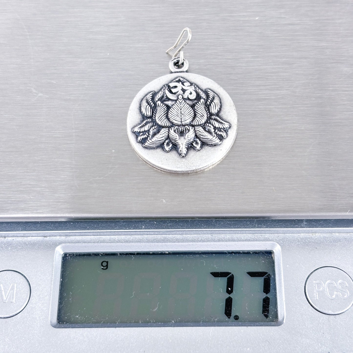 Alex and Ani Silver-Tone Peace Petals 2016  Lotus Pendant