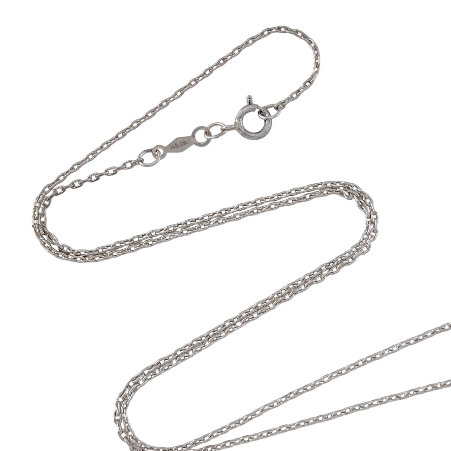 Vintage Sterling Silver 925 Cable Link Chain Necklace 18"