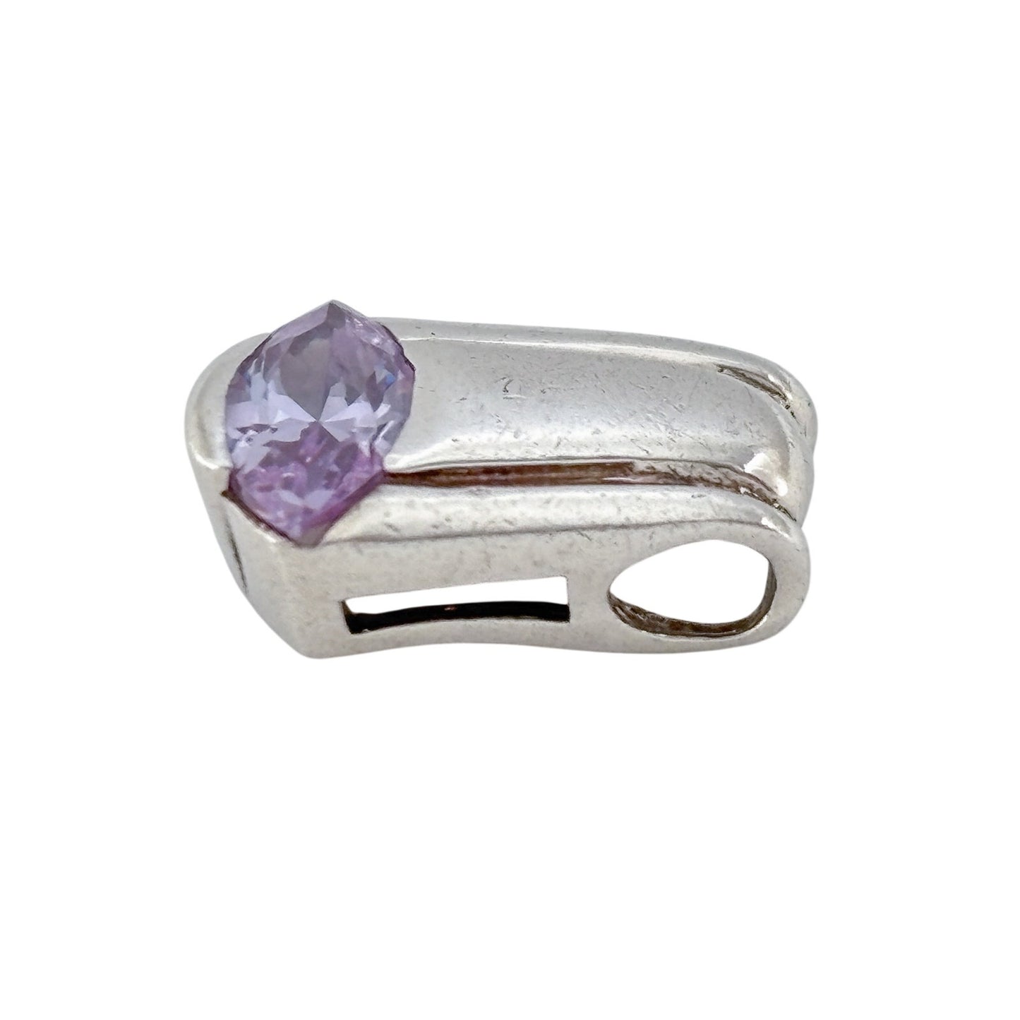 Vintage Sterling Silver 925 Amethyst Pendant
