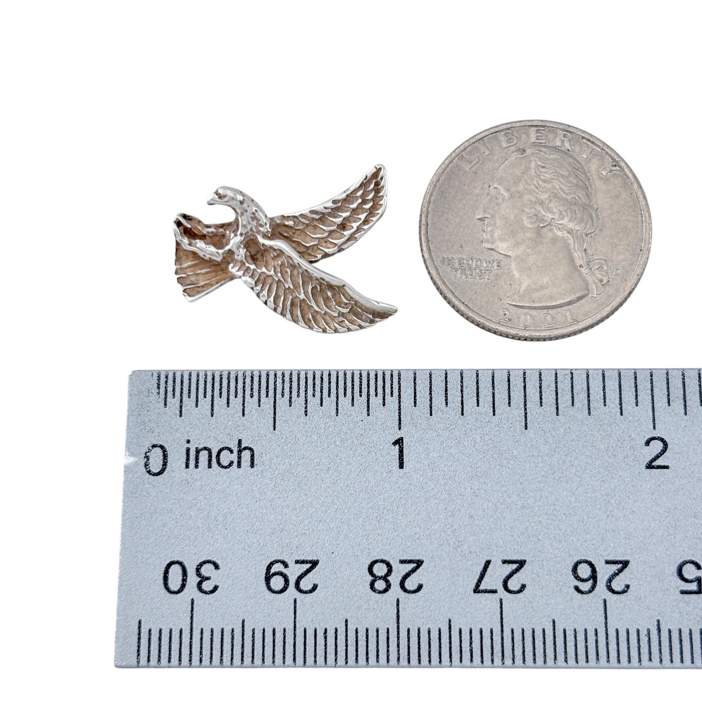Vintage Sterling Silver 925 Eagle Pendant