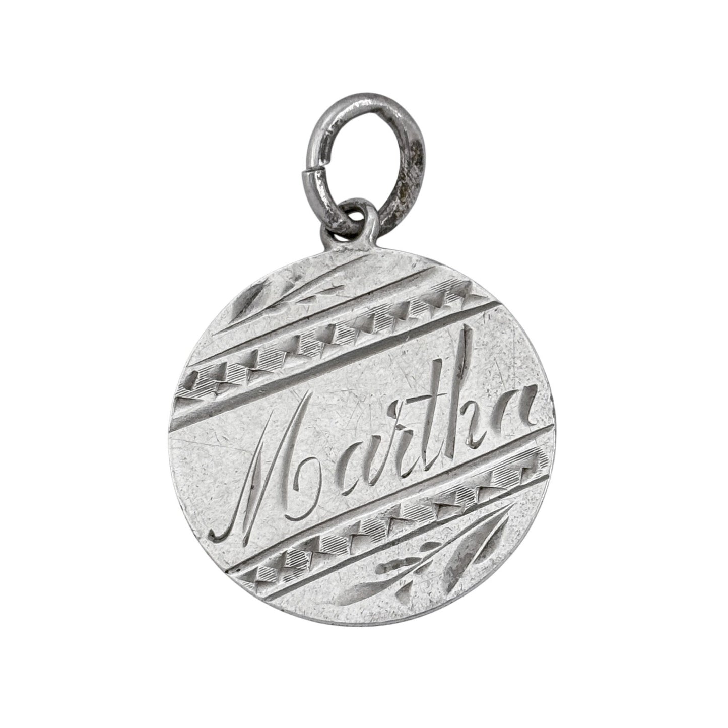 Vintage Sterling Silver 925 Martha 1884 Pendant