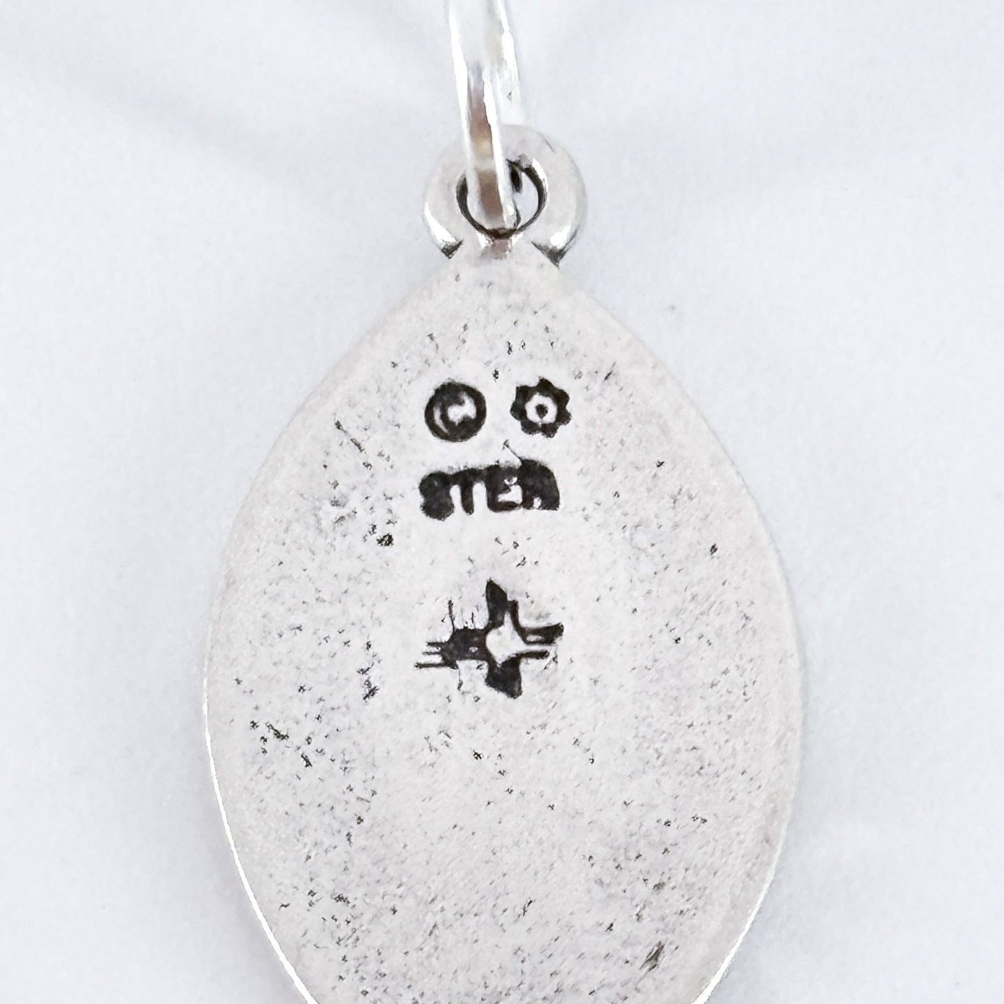 Sterling Silver Christian Ichthys Fish Pendant | Vintage Religious Charm Jewelry