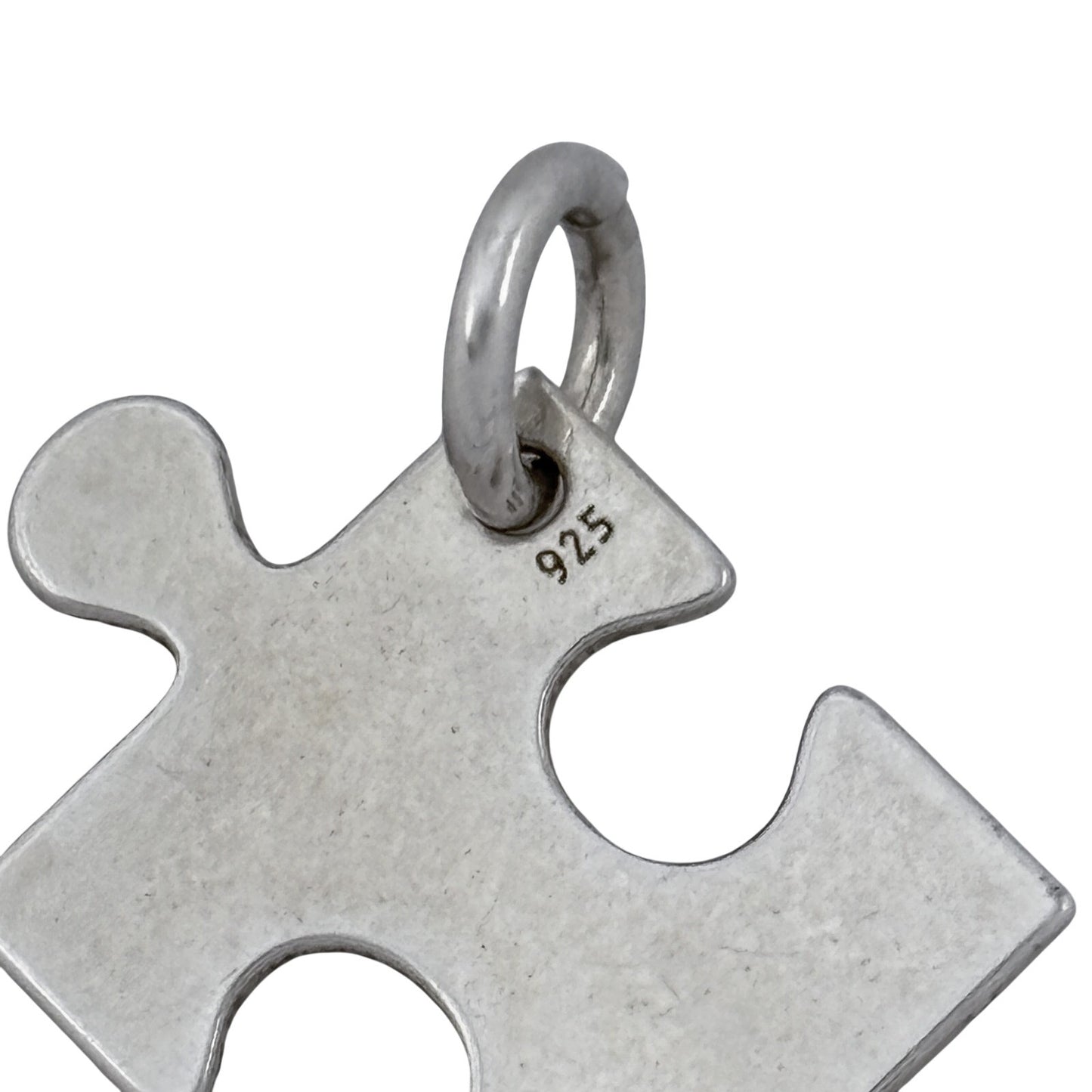 Vintage Sterling Silver 925 Puzzle Piece Pendant