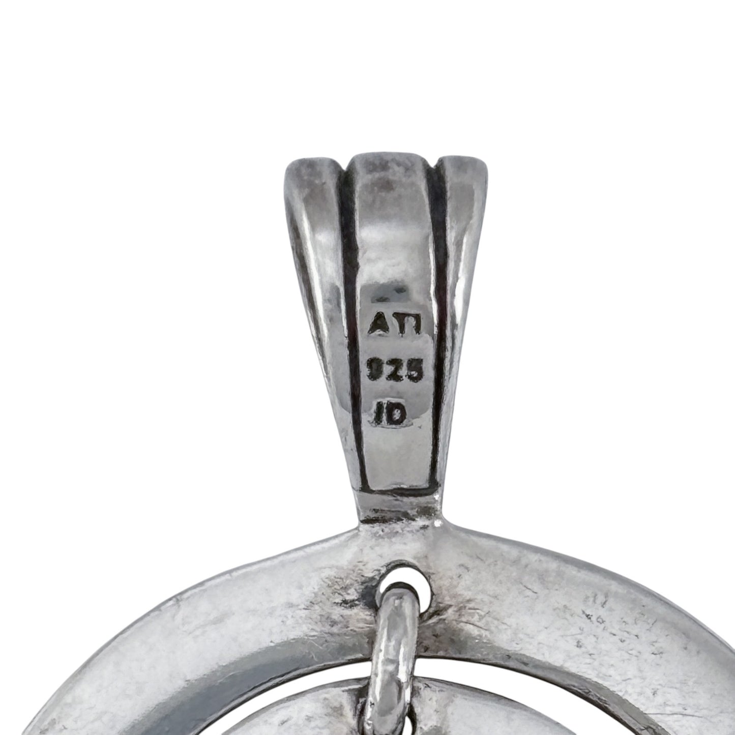 Vintage Sterling Silver 925 Turtle Stay Strong Pendant