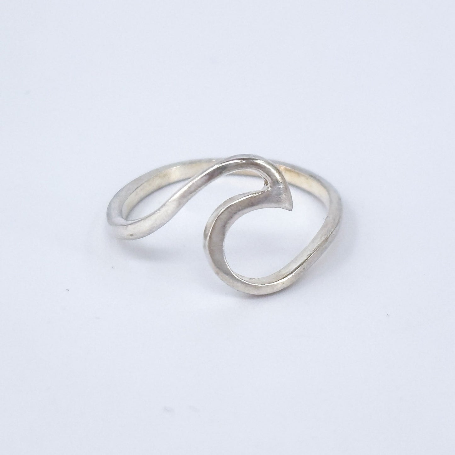 Copied - Vintage Sterling Silver 925 Open Heart Toe Ring Size 5