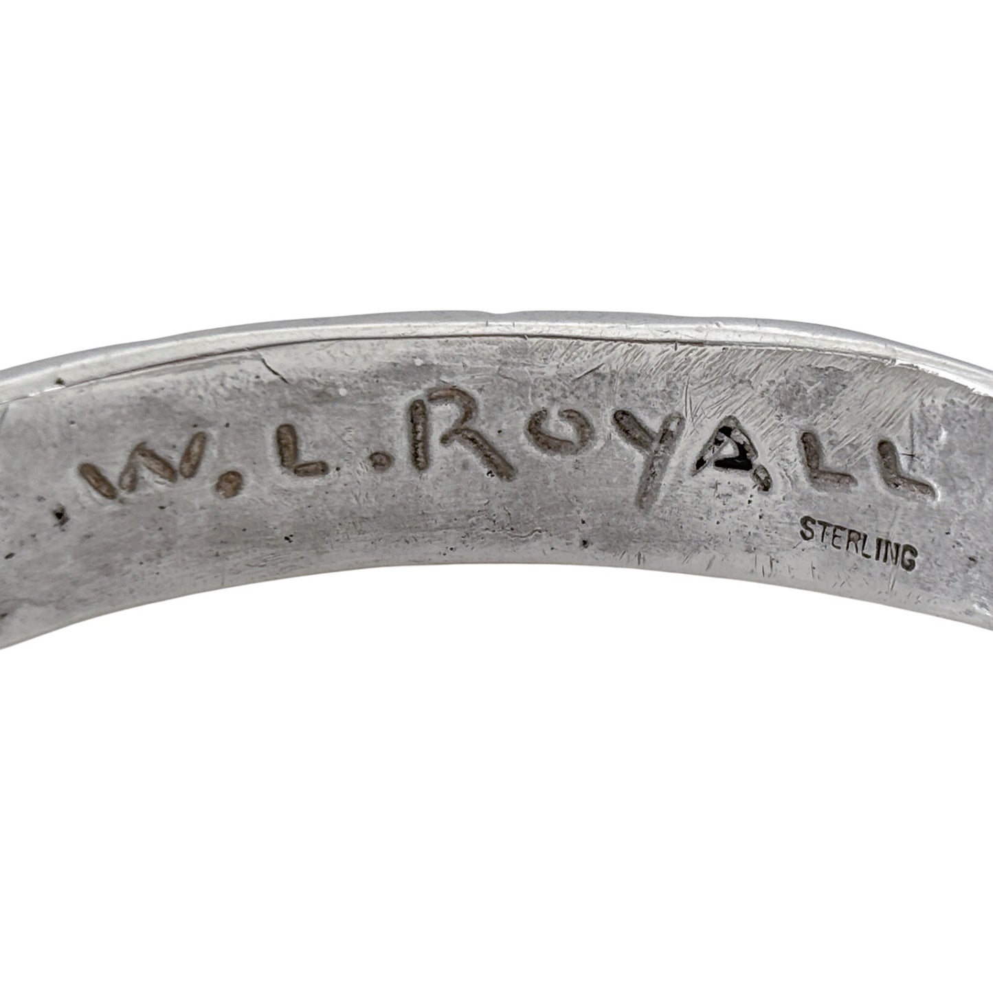 W.L. Royall Sterling Silver 925 39.2 gram Cuff Bracelet 7.5"