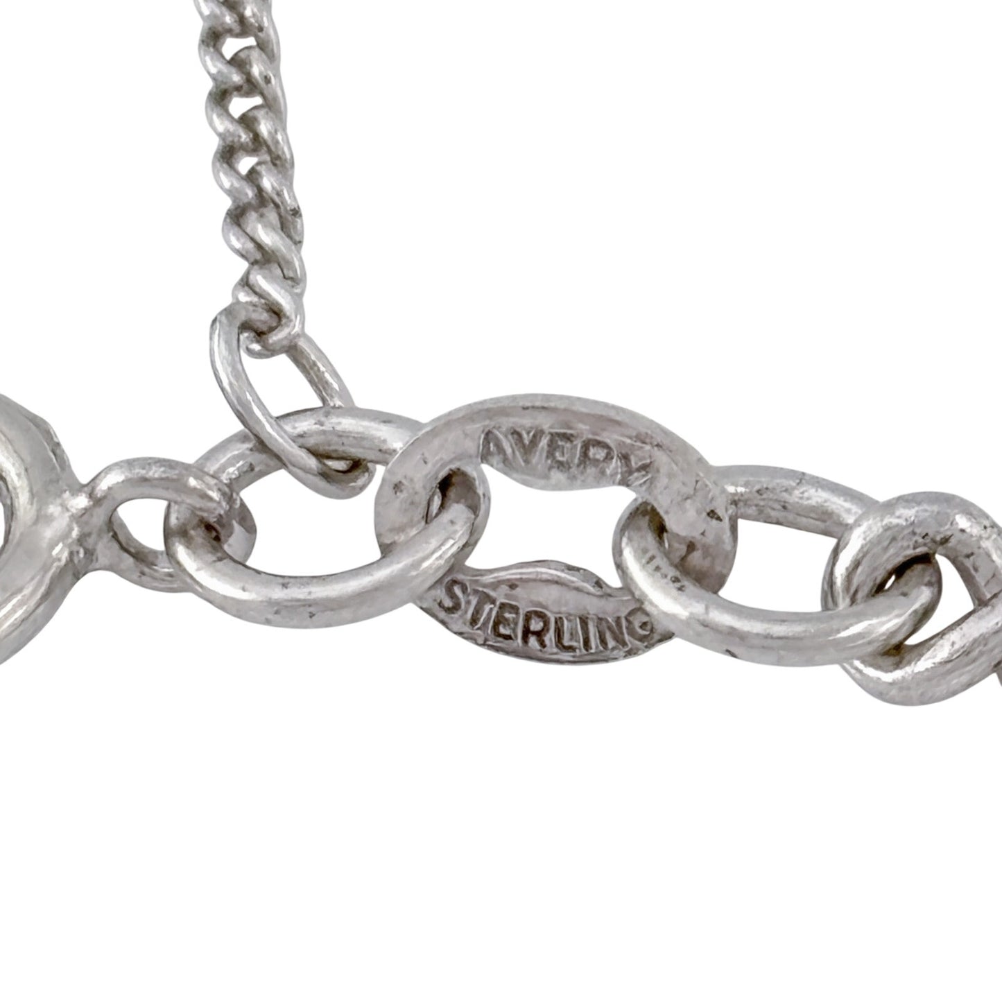 Vintage Avery Sterling Silver 925 Chain Bracelet 7"
