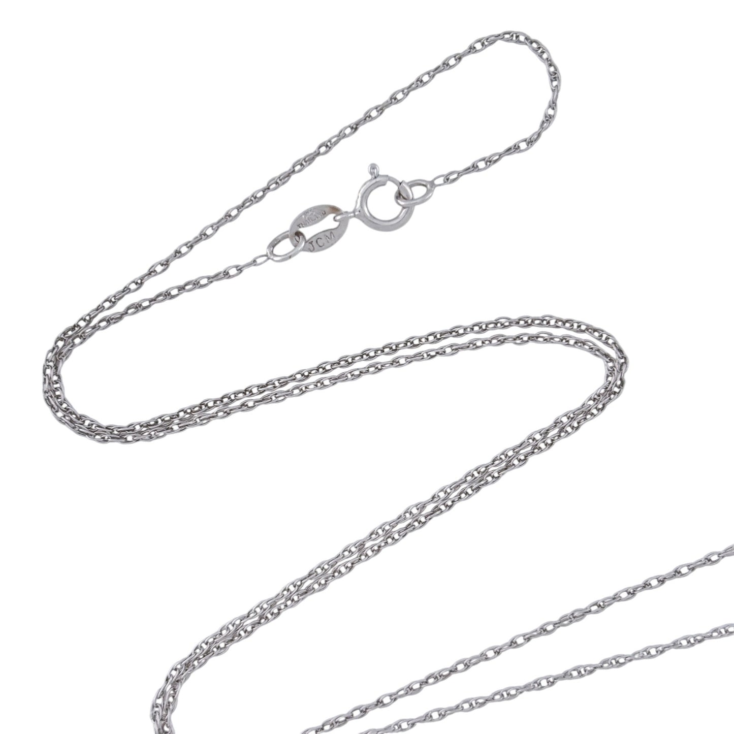 Vintage Sterling Silver 925 Rope Chain Necklace 18"