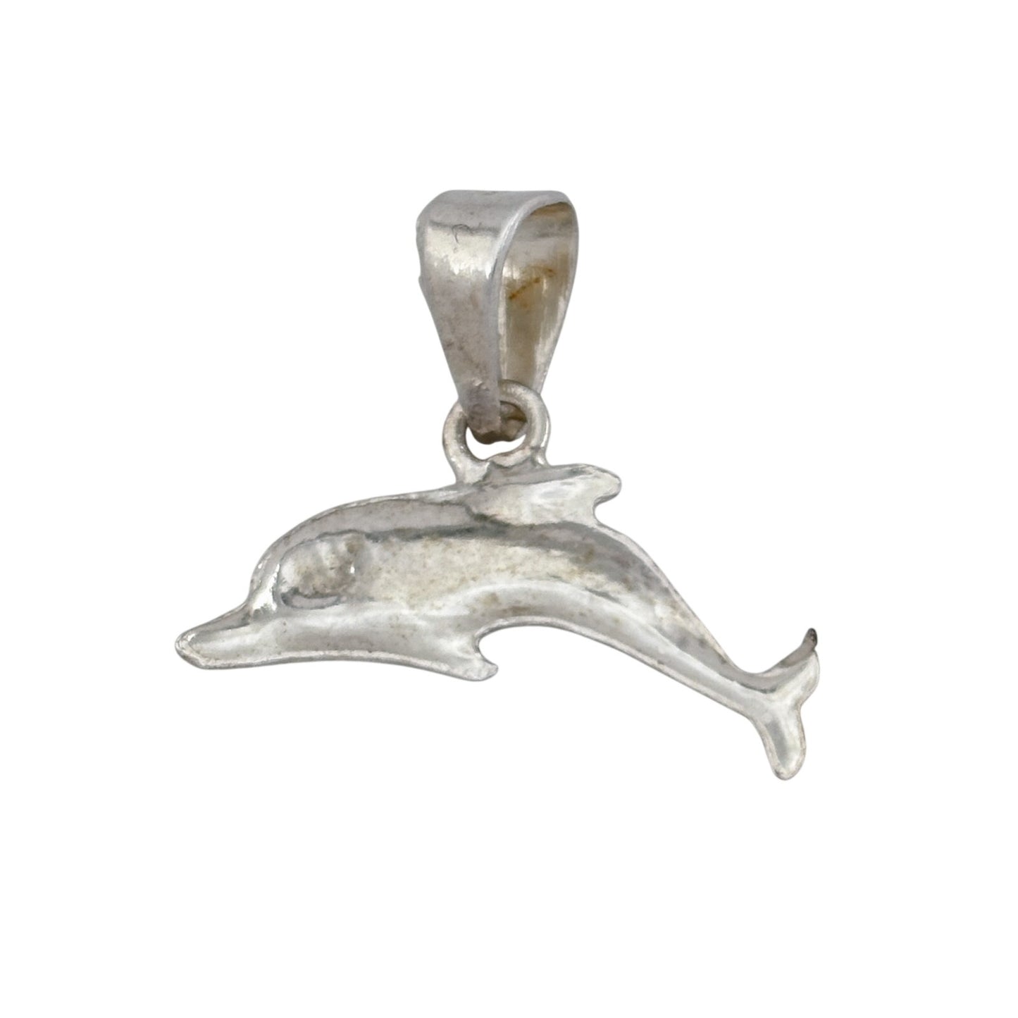 Vintage Sterling Silver 925 Dolphin Pendant