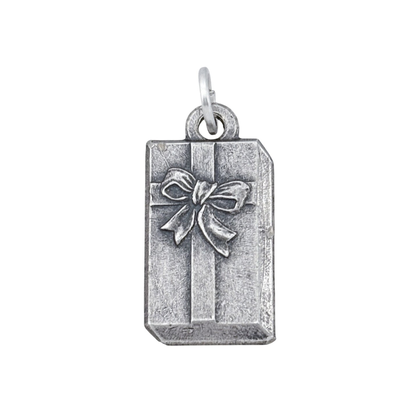 Vintage Sterling Silver 925 Gift Box Present Charm