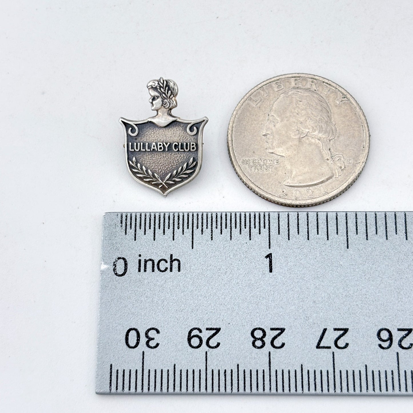 Vintage Sterling Silver 925 Lullaby Club Brooch