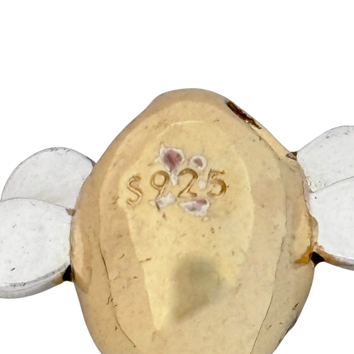 Vintage Sterling Silver 925 Gold Tone Bee Bracelet Charm