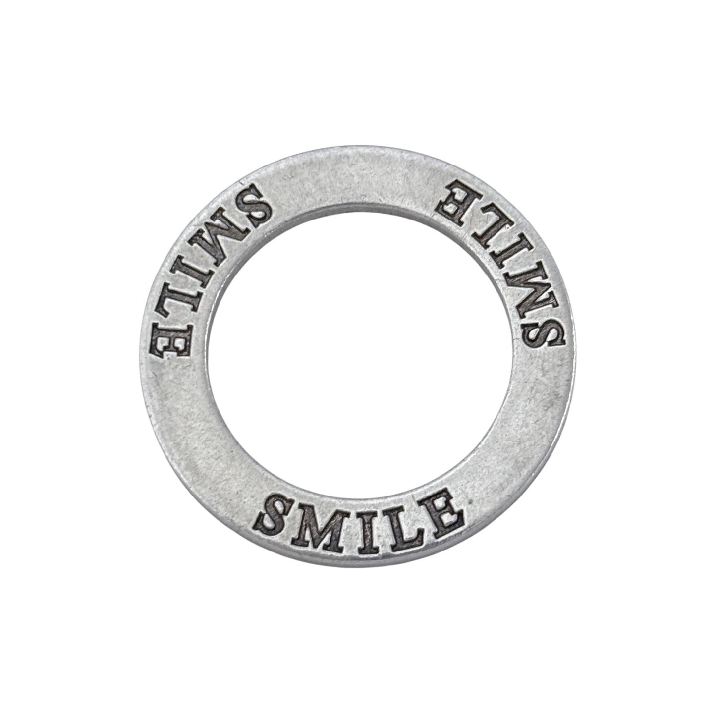 Vintage Sterling Silver 925 Smile Ring Charm