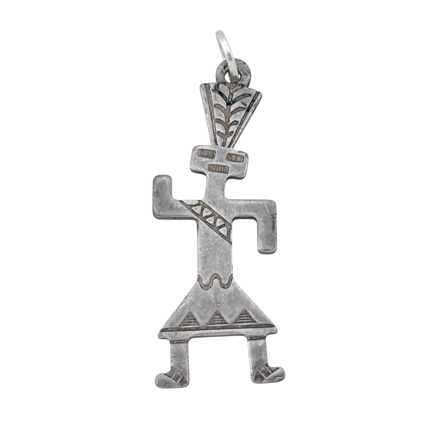 Vintage Sterling Silver 925 Kachina Doll Dancer Pendant