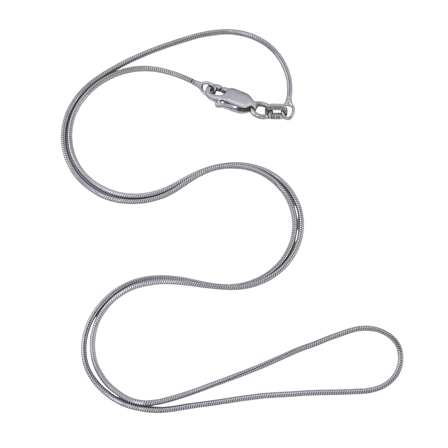 Vintage Italian Sterling Silver 925 Snake Chain Necklace 18"