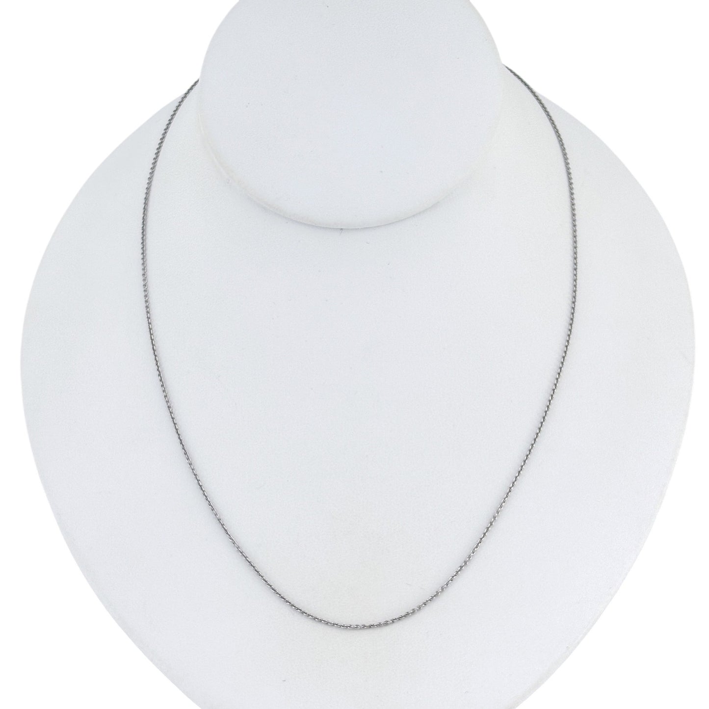 Vintage Sterling Silver 925 Cable Link Chain Necklace 18"