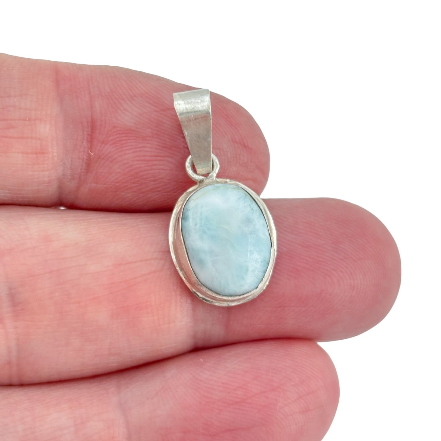 Vintage Sterling Silver 925 Larimar Pendant
