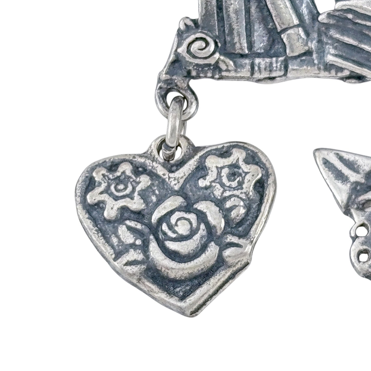 Vintage Sterling Silver 925 Mary Engelbreit Reading Brooch
