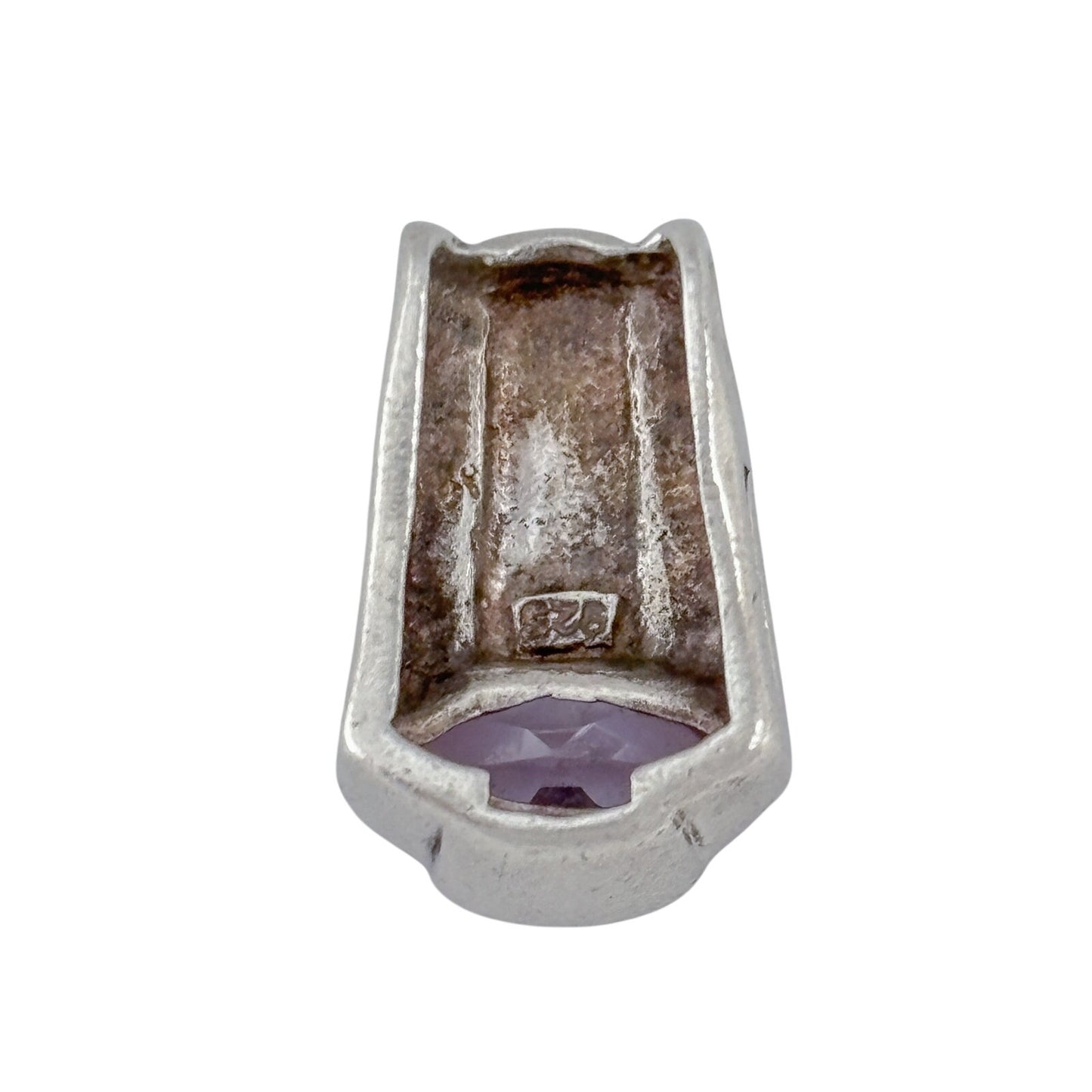 Vintage Sterling Silver 925 Amethyst Pendant