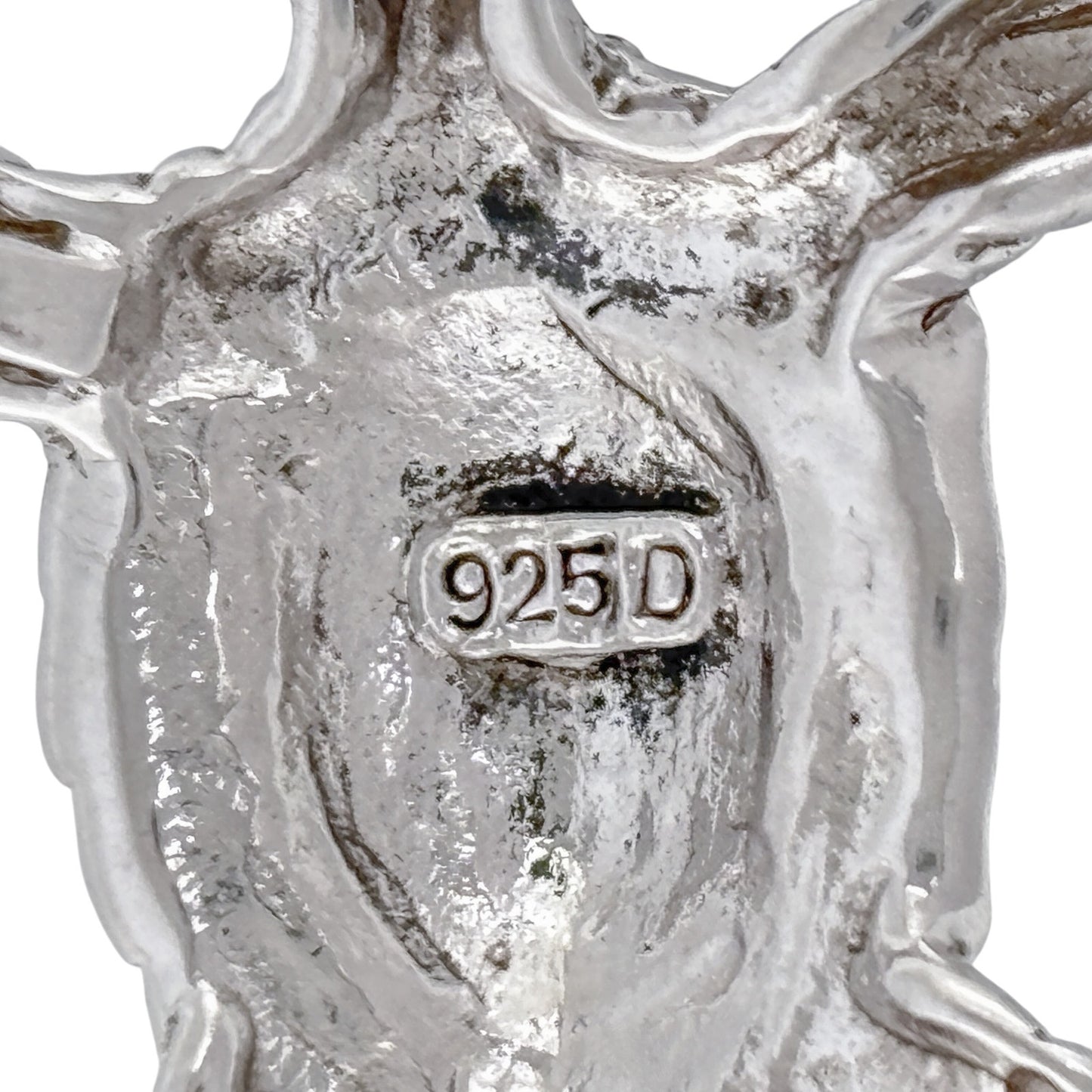 Vintage Sterling Silver 925 Opal Inlay Sea Turtle Pendant