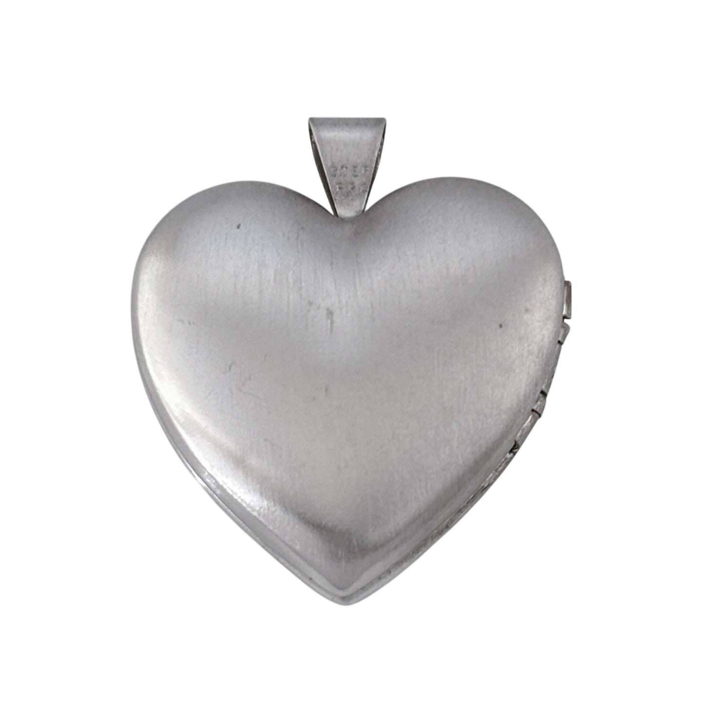 Vintage Sterling Silver 925 Etched Floral Locket Pendant