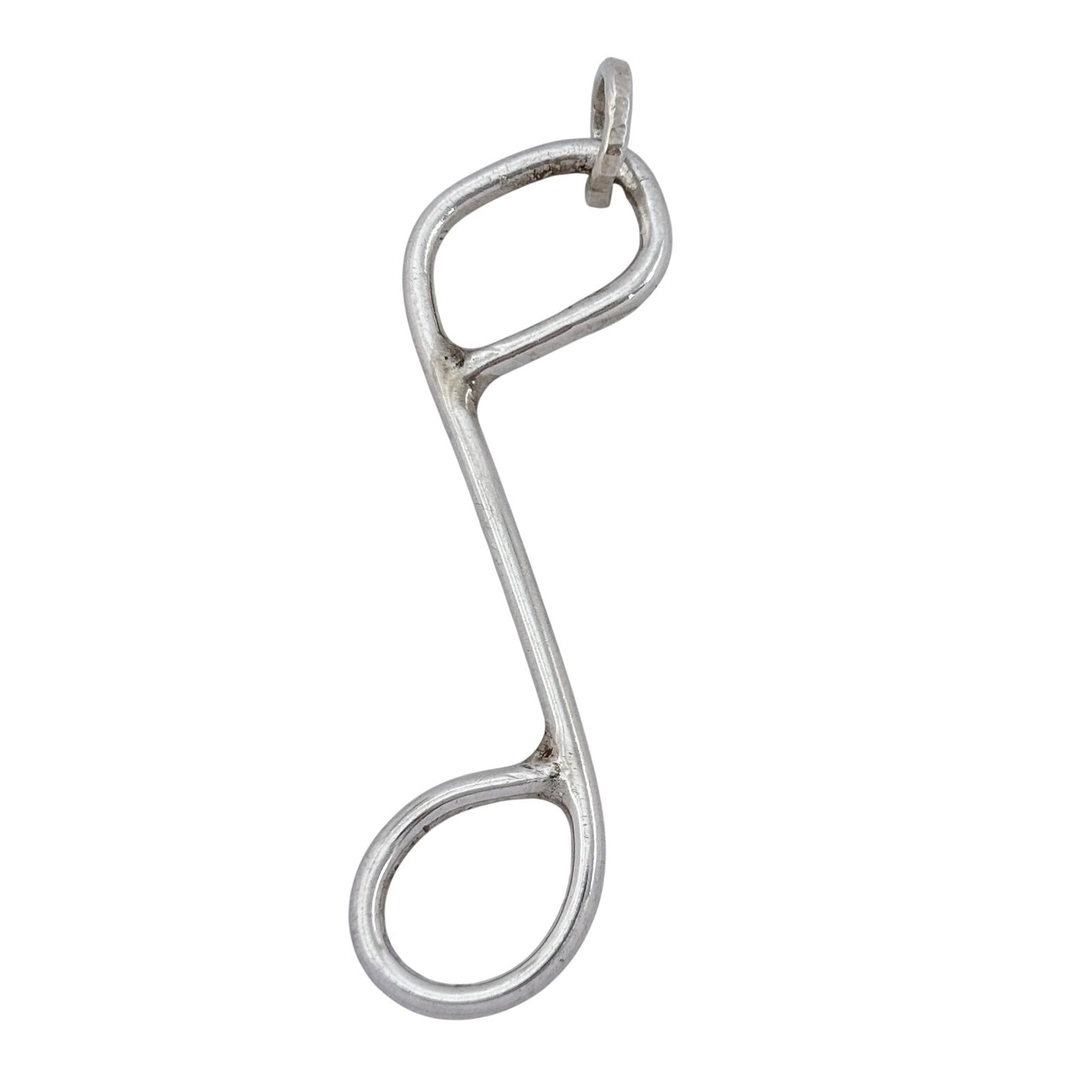 Vintage Sterling Silver 925 Music Note Charm Pendant