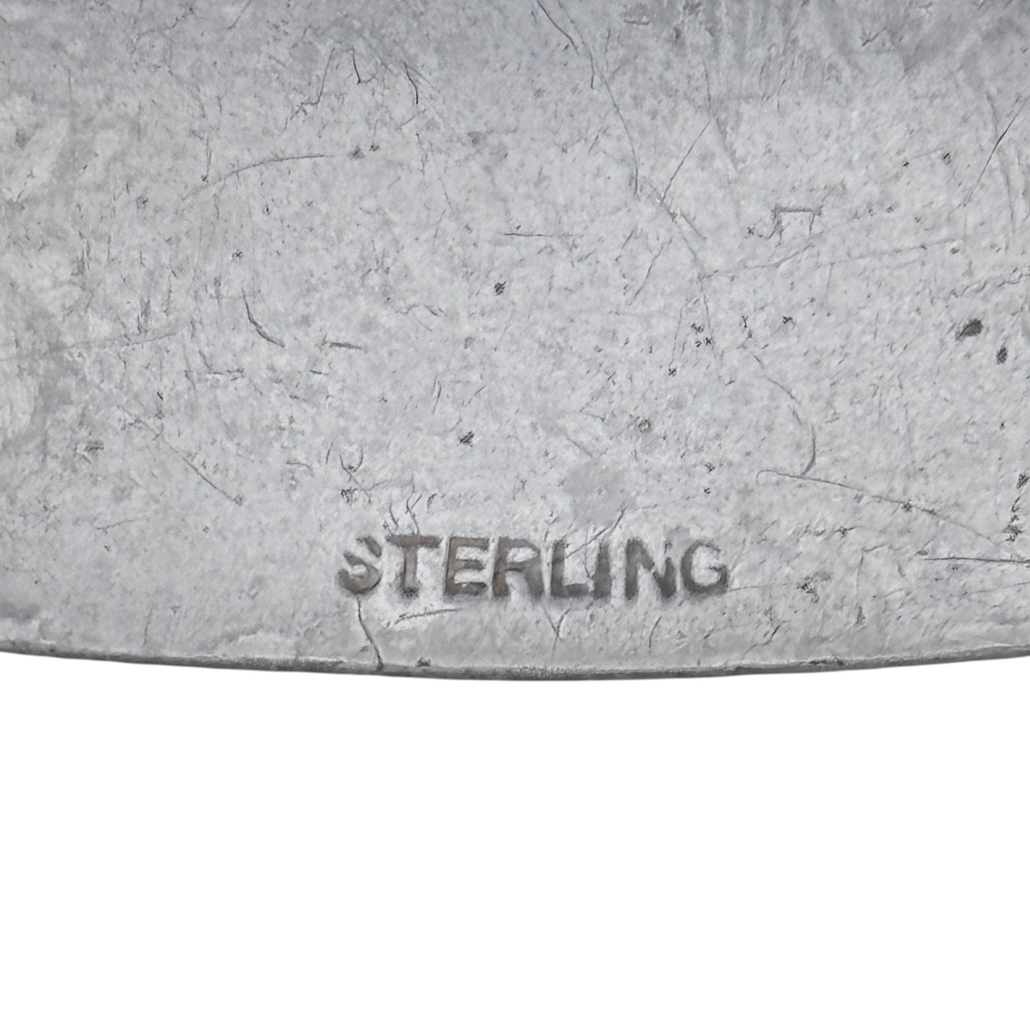 Vintage Sterling Silver 925 Oval Barrette